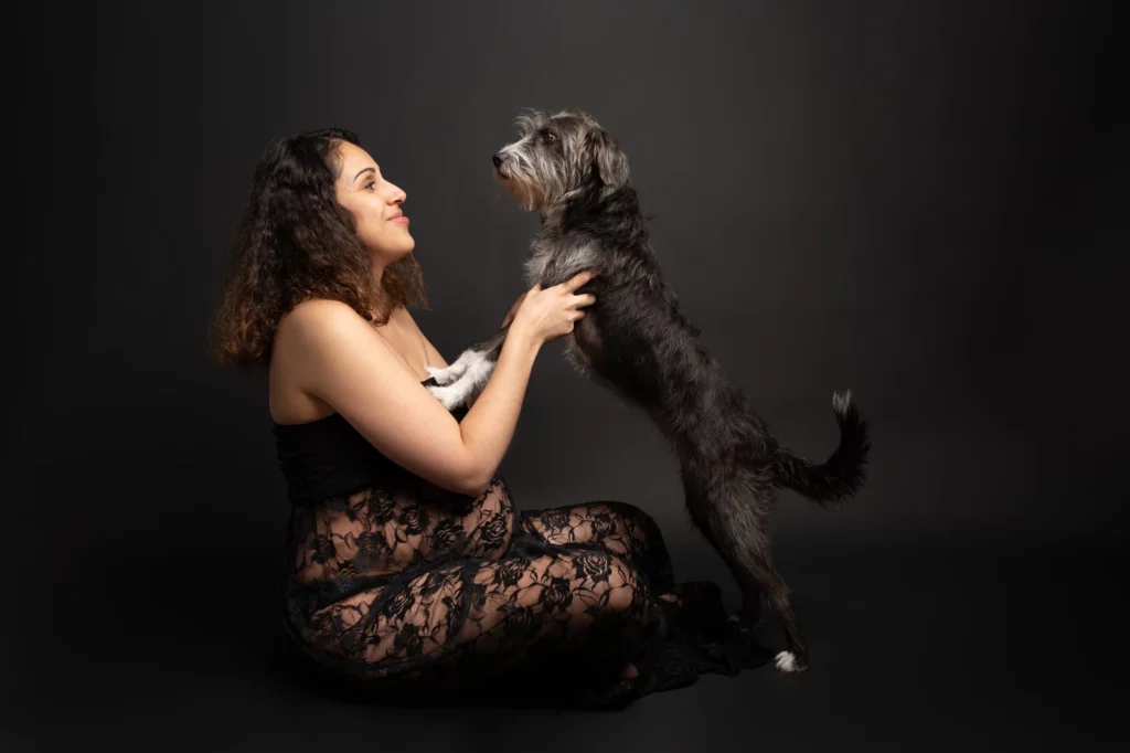 photographe grossesse avec chien le mans en sarthe