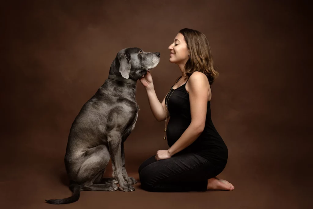 photographe grossesse avec chien le mans sarthe