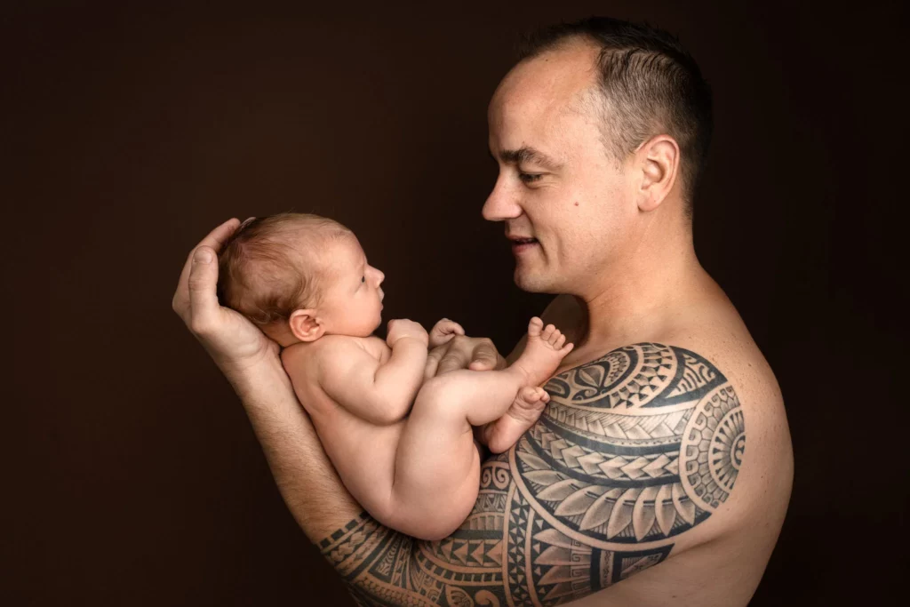 séance photo naissance papa